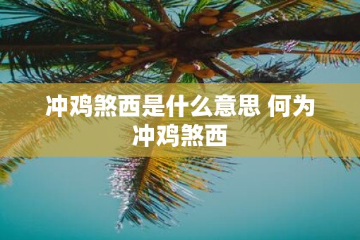 冲鸡煞西是什么意思 何为冲鸡煞西