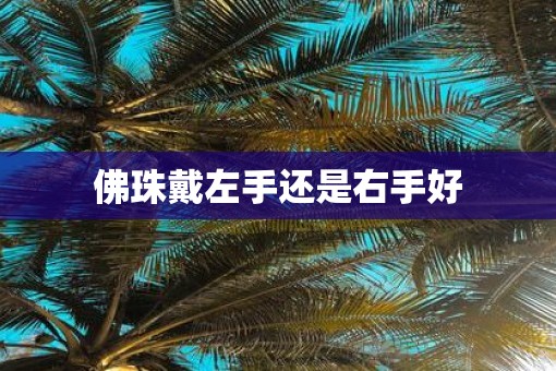佛珠戴左手还是右手好