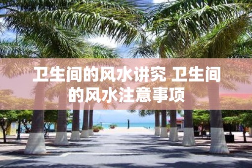 卫生间的风水讲究 卫生间的风水注意事项 卫生间的风水讲究 卫生间的风水注意事项