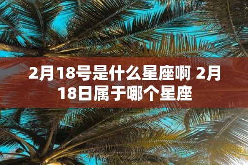 2月18号是什么星座啊 2月18日属于哪个星座