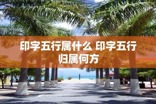 印字五行属什么 印字五行归属何方