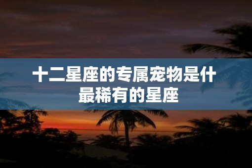 十二星座的专属宠物是什  最稀有的星座