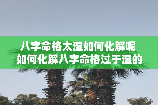 八字命格太湿如何化解呢 如何化解八字命格过于湿的情况