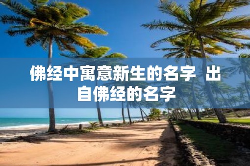 佛经中寓意新生的名字  出自佛经的名字