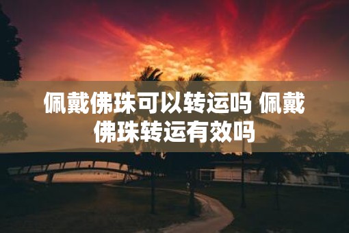 佩戴佛珠可以转运吗 佩戴佛珠转运有效吗