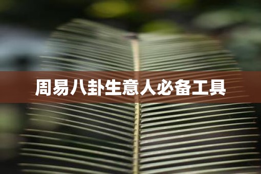 周易八卦生意人必备工具