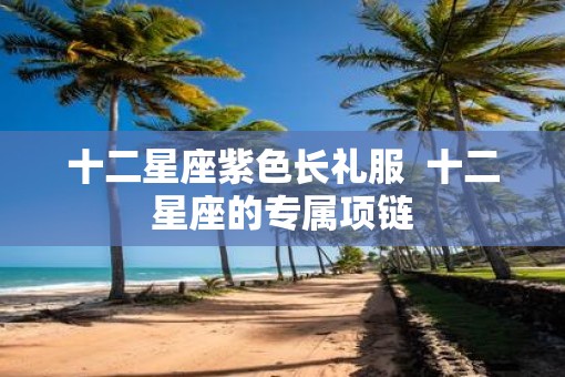 十二星座紫色长礼服  十二星座的专属项链