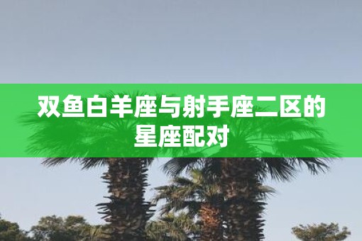 双鱼白羊座与射手座二区的星座配对