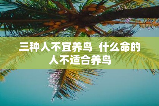 三种人不宜养鸟  什么命的人不适合养鸟