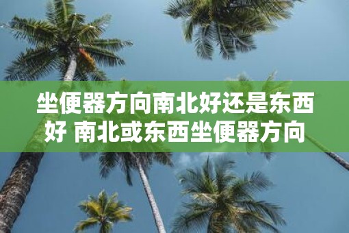 坐便器方向南北好还是东西好 南北或东西坐便器方向哪个好
