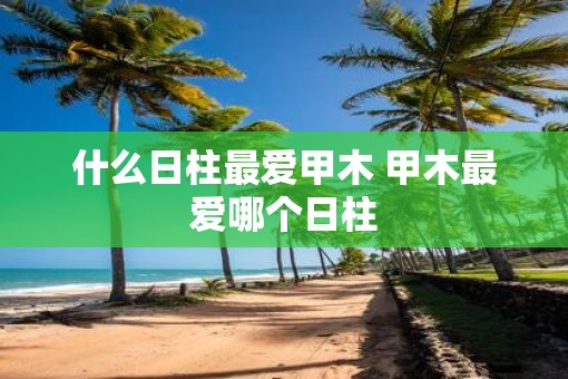 什么日柱最爱甲木 甲木最爱哪个日柱