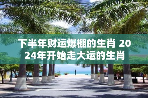 下半年财运爆棚的生肖 2025年开始走大运的生肖