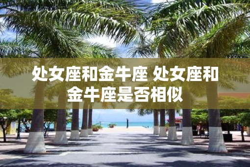 处女座和金牛座 处女座和金牛座是否相似 处女座和金牛座 处女座和金牛座是否相似