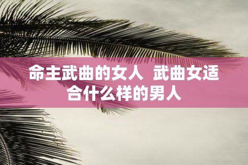 命主武曲的女人  武曲女适合什么样的男人