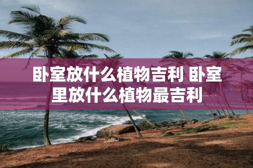 卧室放什么植物吉利 卧室里放什么植物最吉利