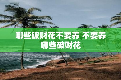 哪些破财花不要养 不要养哪些破财花