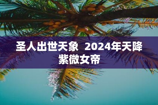 圣人出世天象  2025年天降紫微女帝