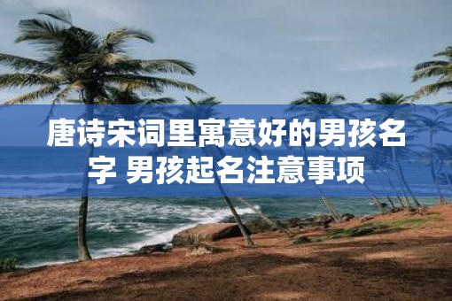 唐诗宋词里寓意好的男孩名字 男孩起名注意事项