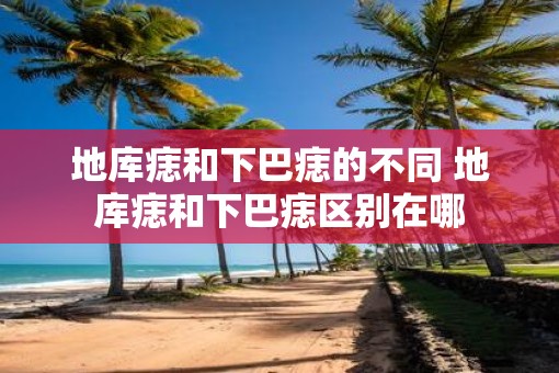 地库痣和下巴痣的不同 地库痣和下巴痣区别在哪