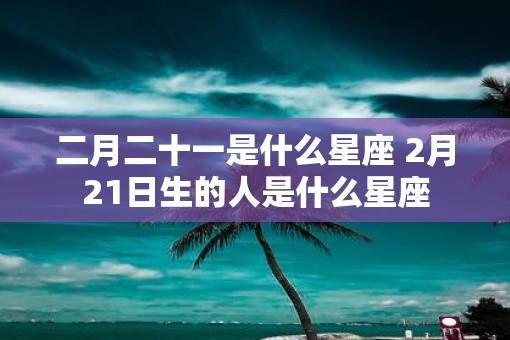 二月二十一是什么星座 2月21日生的人是什么星座
