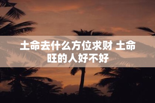 土命去什么方位求财 土命旺的人好不好