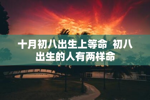十月初八出生上等命  初八出生的人有两样命