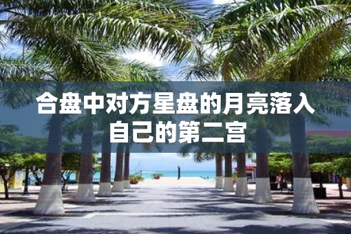 合盘中对方星盘的月亮落入自己的第二宫