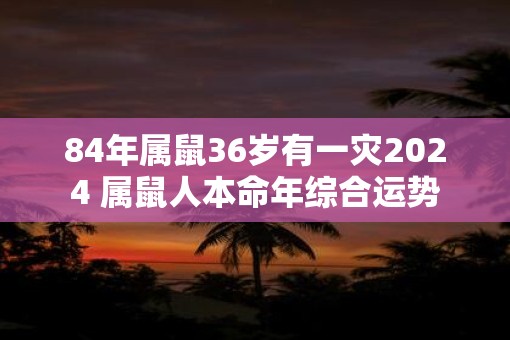 84年属鼠36岁有一灾2025 属鼠人本命年综合运势