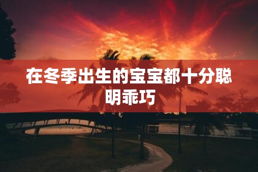 在冬季出生的宝宝都十分聪明乖巧