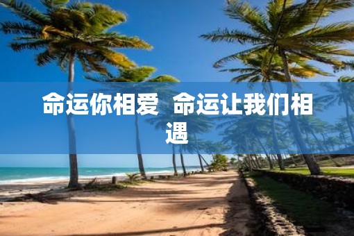 命运你相爱  命运让我们相遇