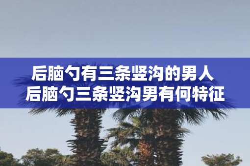 后脑勺有三条竖沟的男人 后脑勺三条竖沟男有何特征
