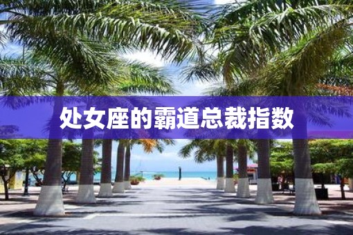 处女座的霸道总裁指数