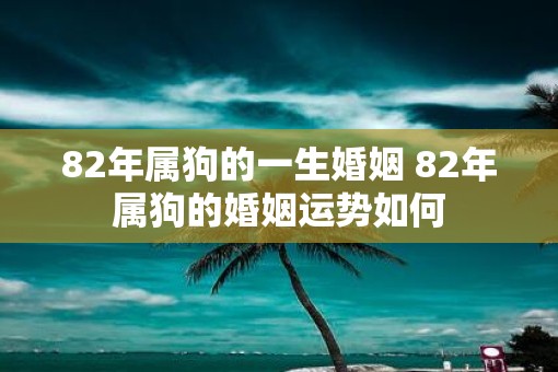 82年属狗的一生婚姻 82年属狗的婚姻运势如何