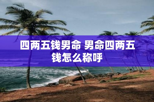 四两五钱男命 男命四两五钱怎么称呼
