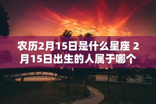 农历2月15日是什么星座 2月15日出生的人属于哪个星座