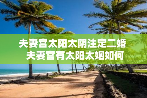 夫妻宫太阳太阴注定二婚  夫妻宫有太阳太姻如何
