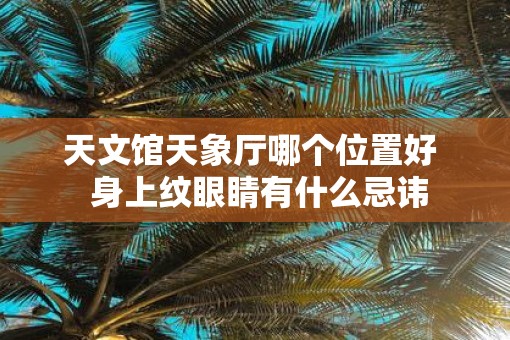 天文馆天象厅哪个位置好  身上纹眼睛有什么忌讳