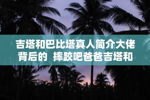 吉塔和巴比塔真人简介大佬背后的  摔跤吧爸爸吉塔和巴比塔