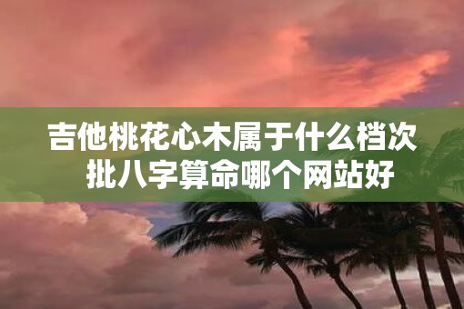 吉他桃花心木属于什么档次  批八字算命哪个网站好