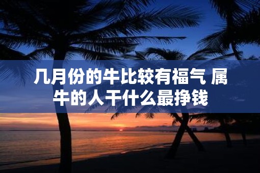 几月份的牛比较有福气 属牛的人干什么最挣钱