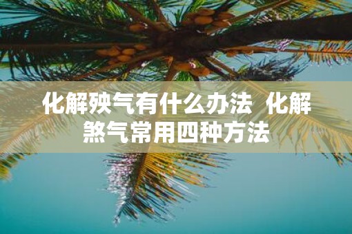 化解殃气有什么办法  化解煞气常用四种方法
