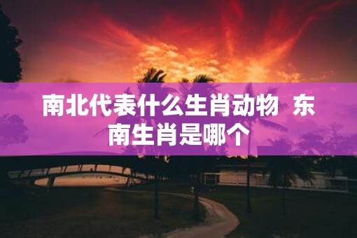 南北代表什么生肖动物  东南生肖是哪个
