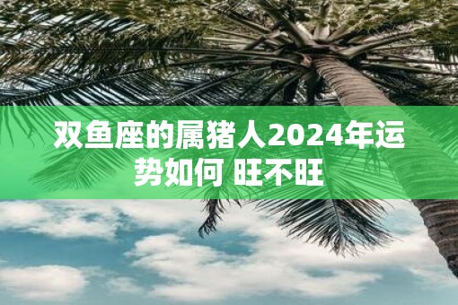 双鱼座的属猪人2025年运势如何 旺不旺