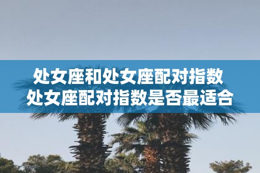 处女座和处女座配对指数 处女座配对指数是否最适合处女座