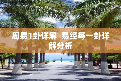 周易1卦详解  易经每一卦详解分析