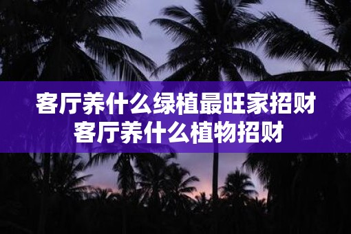客厅养什么绿植最旺家招财 客厅养什么植物招财