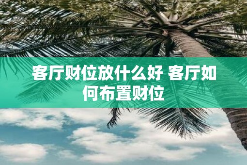 客厅财位放什么好 客厅如何布置财位