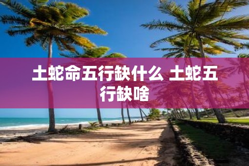 土蛇命五行缺什么 土蛇五行缺啥