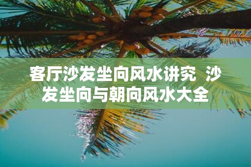 客厅沙发坐向风水讲究  沙发坐向与朝向风水大全