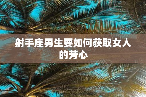 射手座男生要如何获取女人的芳心